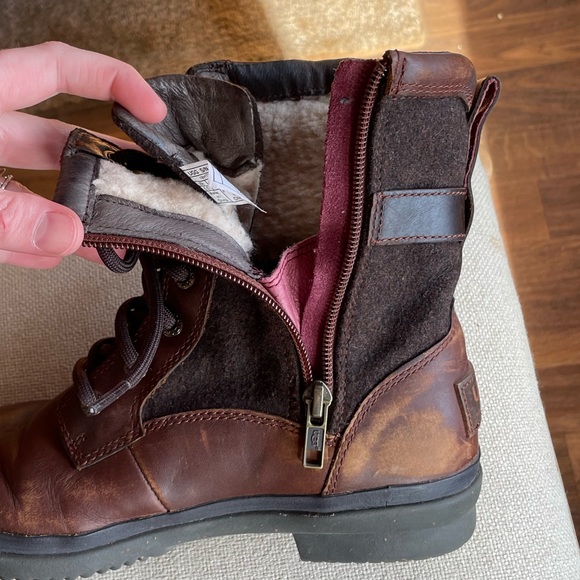 UGG Kasey leather zip up boots - Picture 8 of 14